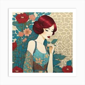 Asian Girl Art Print