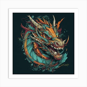 Dragon Head 3 Art Print