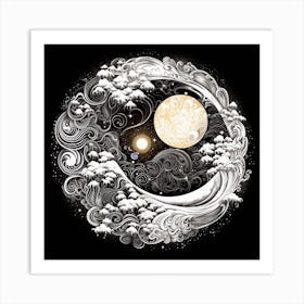 Yin Yang 60 Art Print