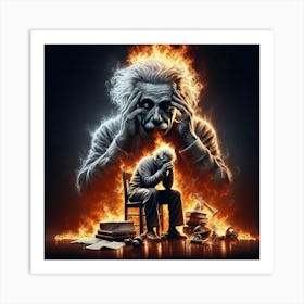 Albert Einstein 3 Art Print