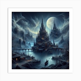 Gothic Fantasy Castle Art Print