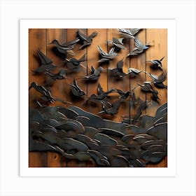 Birds In Flight 2 Art Print