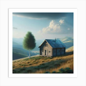 House On A Hill Art Print