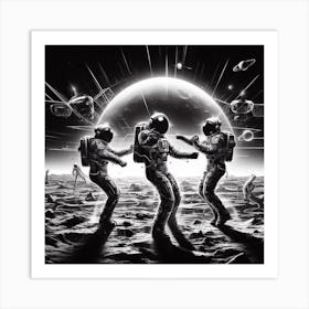 Space Dancers Art Print