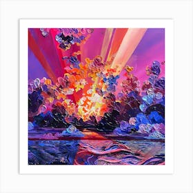 Sunset In The Sky Art Print