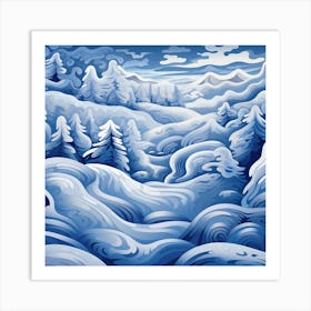 Winter Landscape Art Print