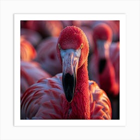 Flamingos 11 Art Print