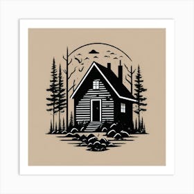 Cabin In The Woods 4 Art Print