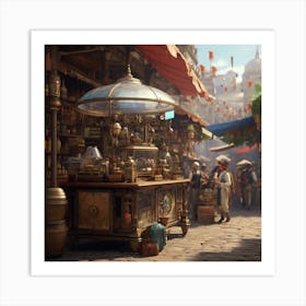 City Scene Art Print