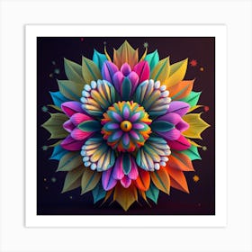 Abstract Flower Art Print