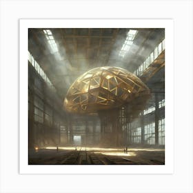 Brain Inside Warehouse Art Print