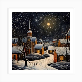 Rustic - Yarned Yule Impressions Art Print