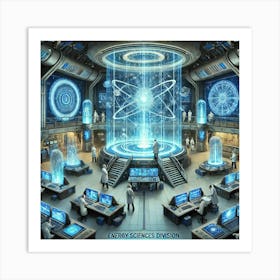 Ionosphere Energy Sciences Division Converted Art Print