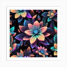 Lotus Flower Wallpaper Art Print