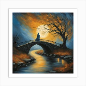 Haunted Bridge Art Print