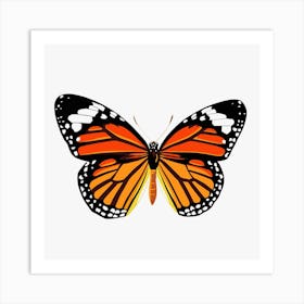 Butterfly Orange Art Print