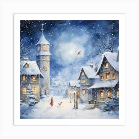 Charming Cheer: Holiday Whimsy Art Print