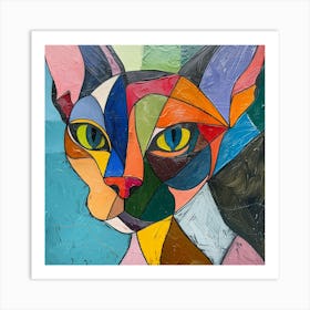 Kisha2849 Picasso Style Hairless Cat No Negative Space Full Pag 8005eccf 628c 473d 85f3 06183111f5af Art Print