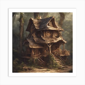 House In The Woods 1 Art Print