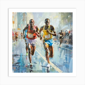 Marathon Runners 2 Art Print