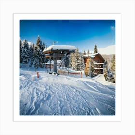 Firefly Charming Mini Ski Resort With Snowy Adventure 60072 (2) Art Print