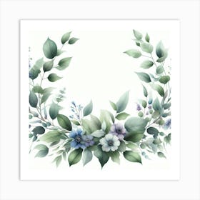 Floral Wreath Art Print