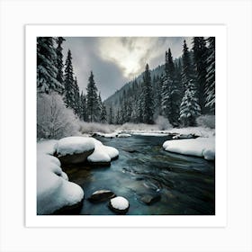 Snowy River Art Print