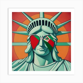 Liberty With Sunglasses Art Print