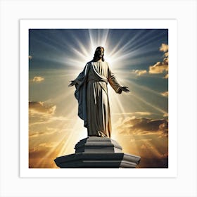 Statue Of Jesus 6 Art Print