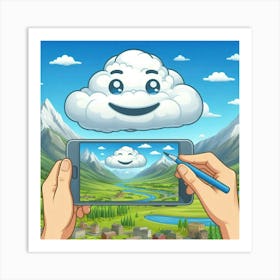 Portrait Of A Cloud Art Print