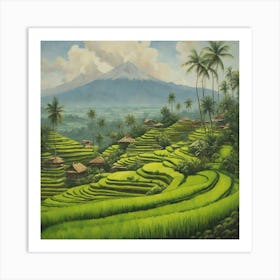 Rice Terraces Art Print