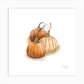 Pumpkins. 1 Art Print