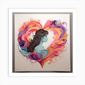 Heart Of A Woman Art Print