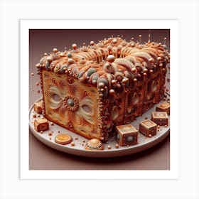 Fractal Cake Art Print