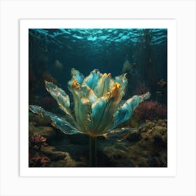 Underwater Tulip Art Print