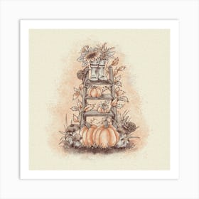 Autumn Ladder Art Print