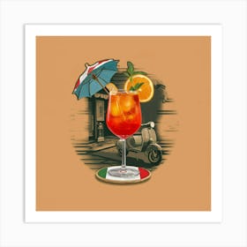 Italian Cocktail Art Print