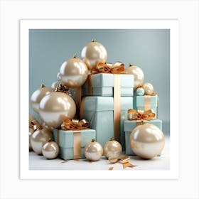 Artjuicebycsaba 3d Giftbozes Abstract White Background B9d87f20 Dfa3 4ffc 82b7 3988a027753b Art Print