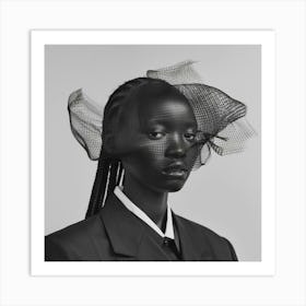 Black Woman With A Veil Art Print