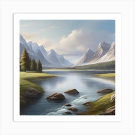 Mountain Landscape Art Print