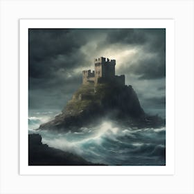 Castle In The Storm Art Print