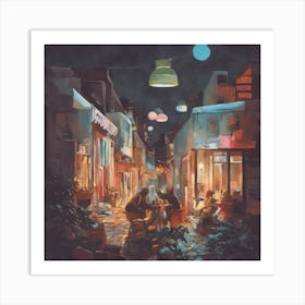 Night In The Alley Art Print