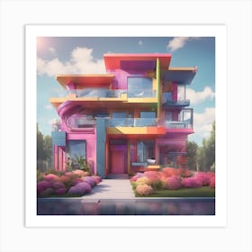 Colorful House Art Print