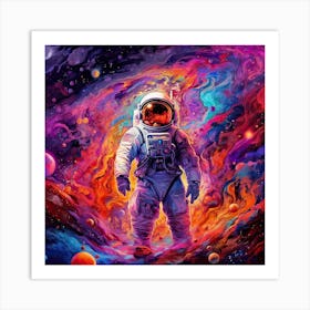 Astronaut Illustration 1 Art Print
