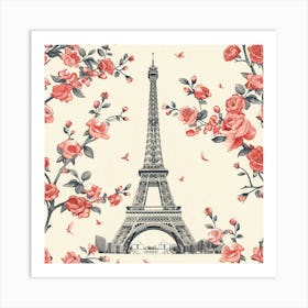 Design A Paper Featuring The Eiffel Tower, A Symbol Of France, With An Elegant And Artistic Flair Poster