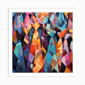 Abstract Of Ties Art Print