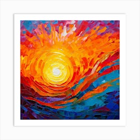 Abstract Of The Sun Art Print