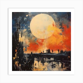 Art Deco Whispers: Stylish Impressionism Unveiled Art Print