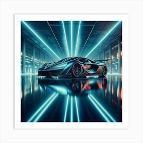 Futuristic Sports Car 47 Art Print