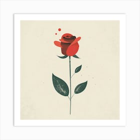 Red Rose 1 Art Print